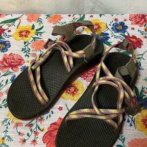 Chaco ZX/2 Cloud sandals with multi-color webbing